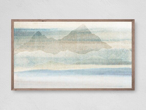 Frame Tv Art Faded Mountains On Art Tv Abstract Art For Frame Download Lg Tv