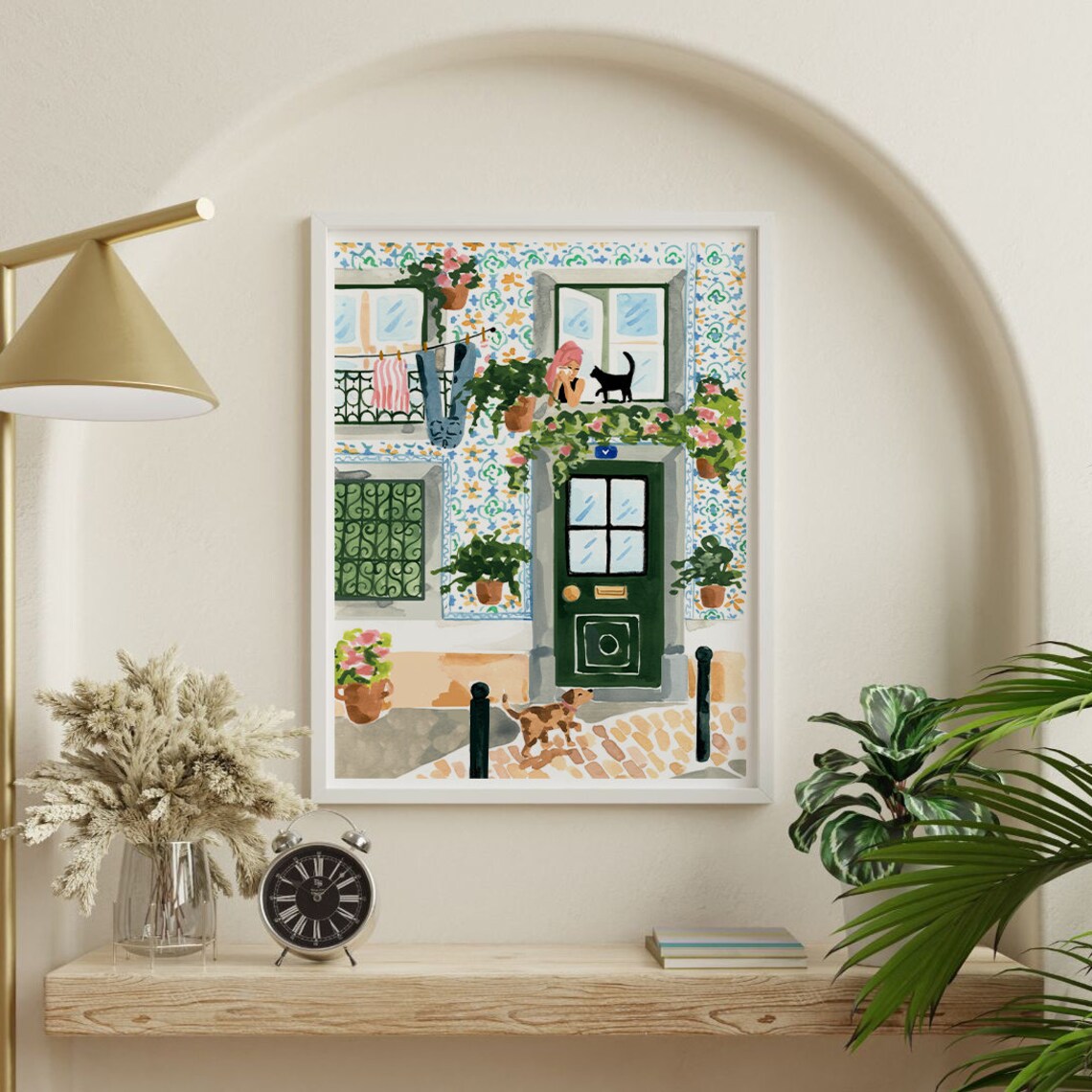 Portugal Art Print, Lisbon Illustration, Watercolor - Image 3