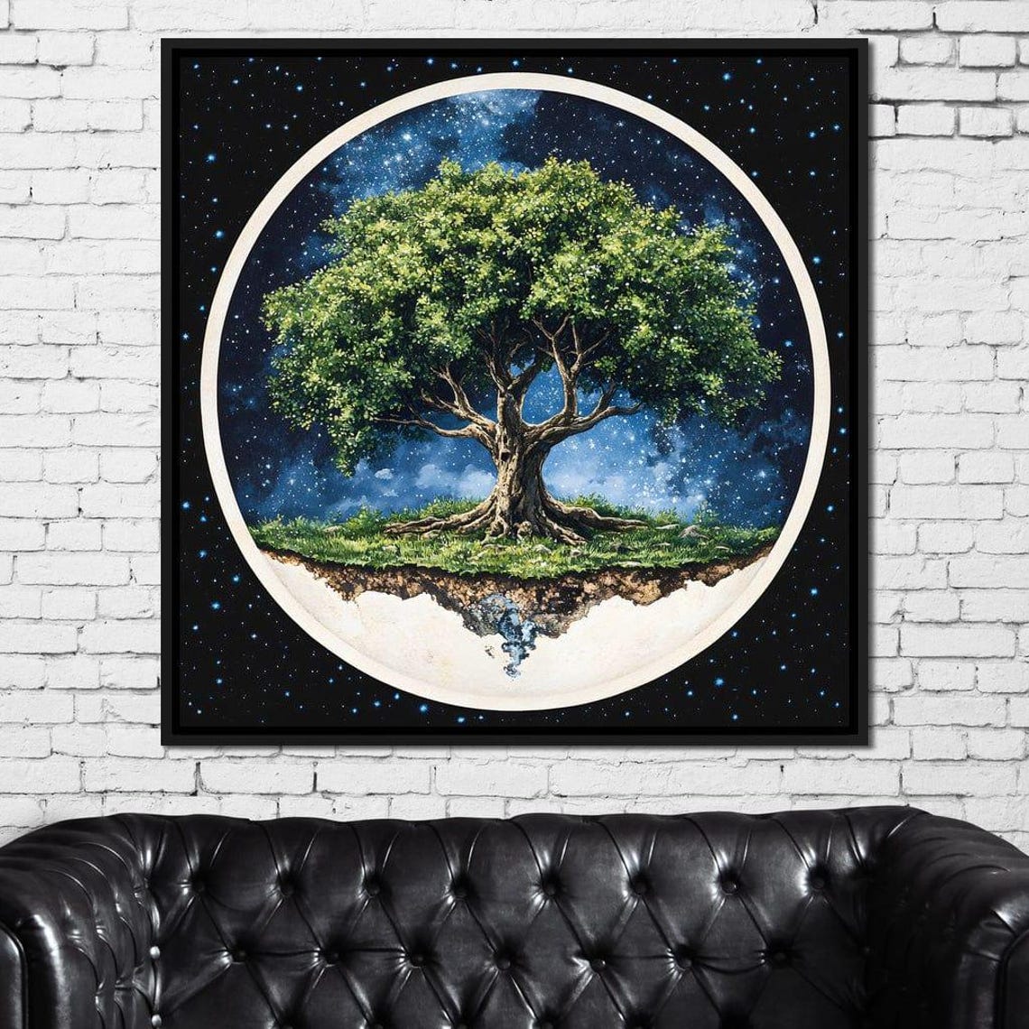 Celestial Roots Tree Cosmic Nature Art Starry Sky Wall Decor Spiritual Tree Of Life Home Decor By Nichecanvas - Image 4