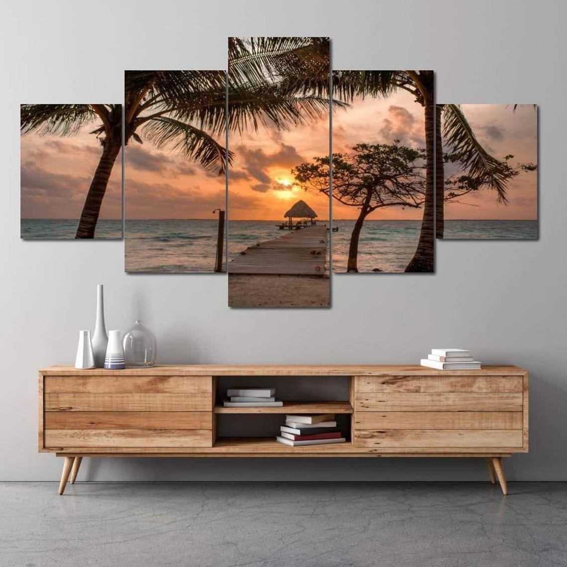 Sunset Boardwalk - Skyscape Art Print - Image 3