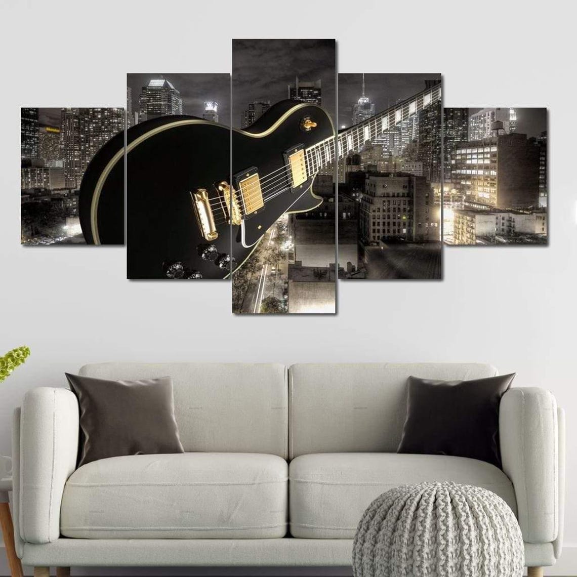 Guitar City Travel Poster