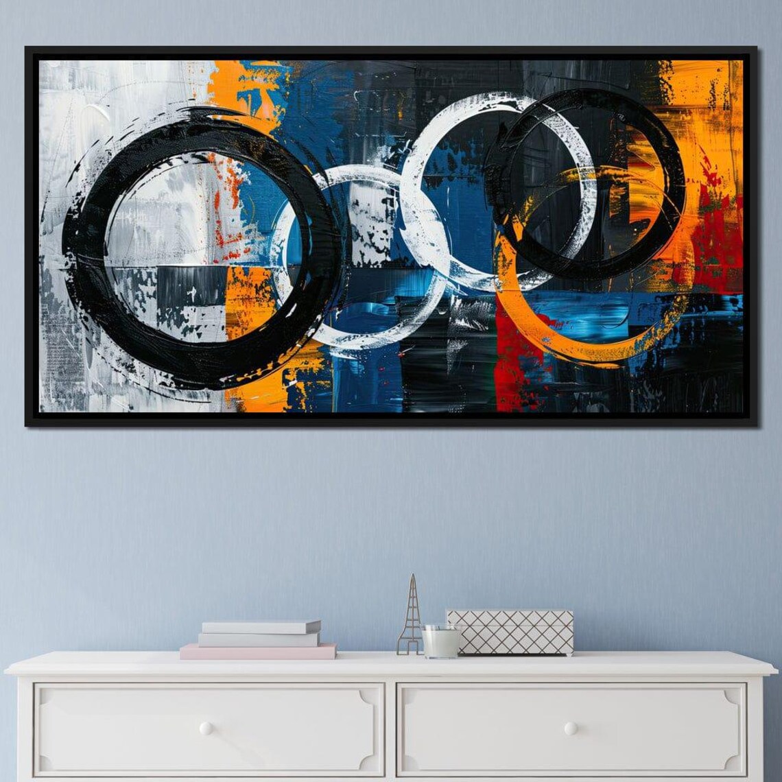 Spectral Orbits In Harmony, Modern Abstract Circles - Image 2
