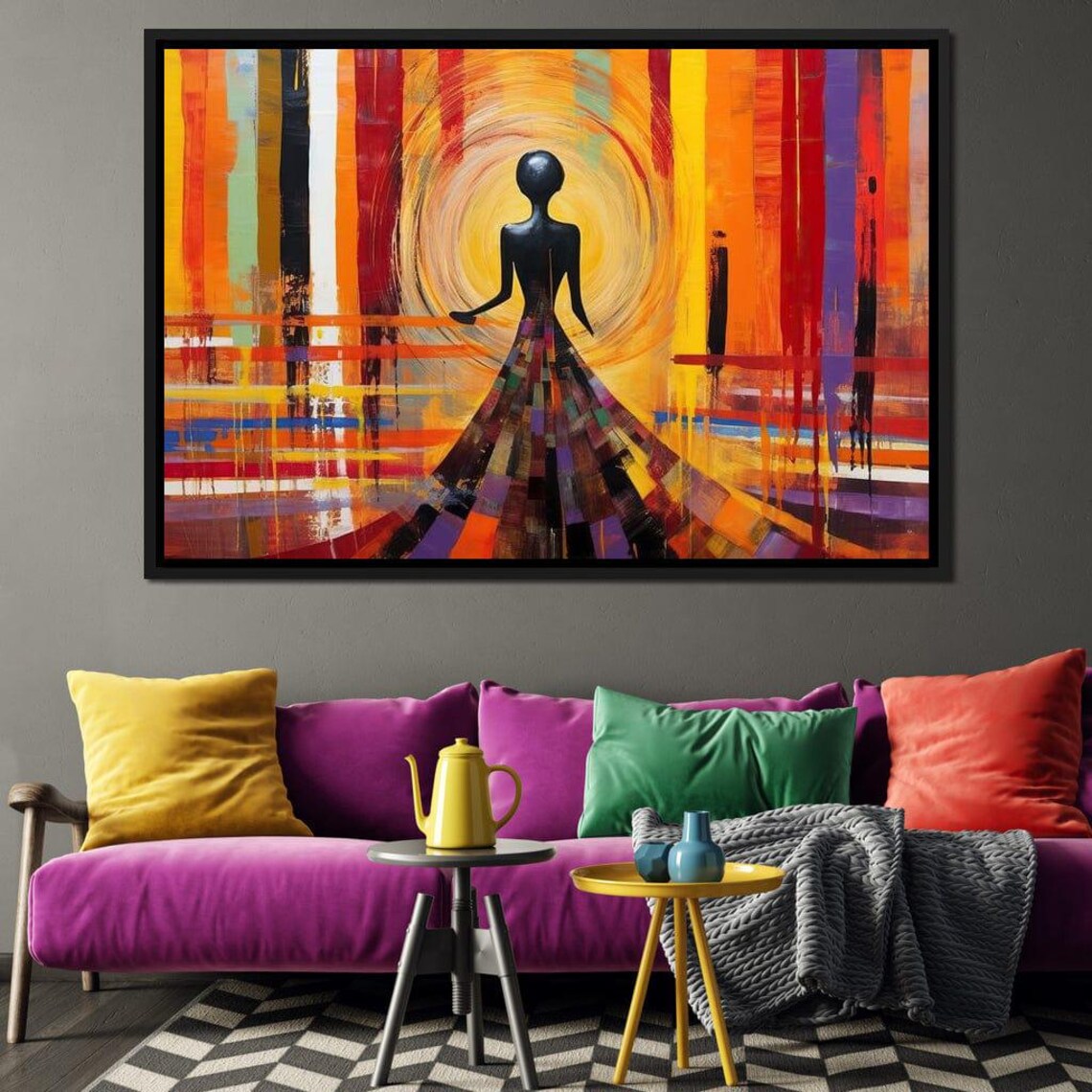 Vumela Sakeem Gibbs African Abstract Multi Panel Vibrant Cultural Art Modern Decor By Nichecanvas - Image 3