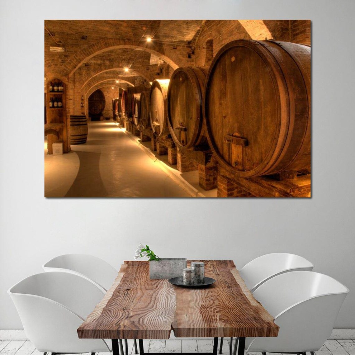 Wine Cellar In The Abbey - Vintage Art Print - Image 3
