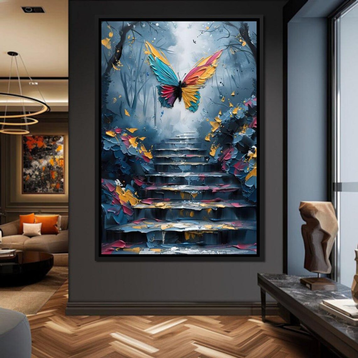 Spectral Flight Butterfly Art Print, Fantasy Decor