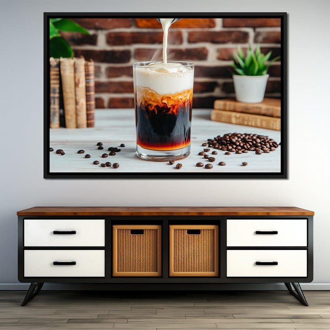 Brewed Coffee Delight Coffee Lover Wall Art Home Decor For Kitchen Cafe Rich Cafe Aesthetic By Nichecanvas - Image 2