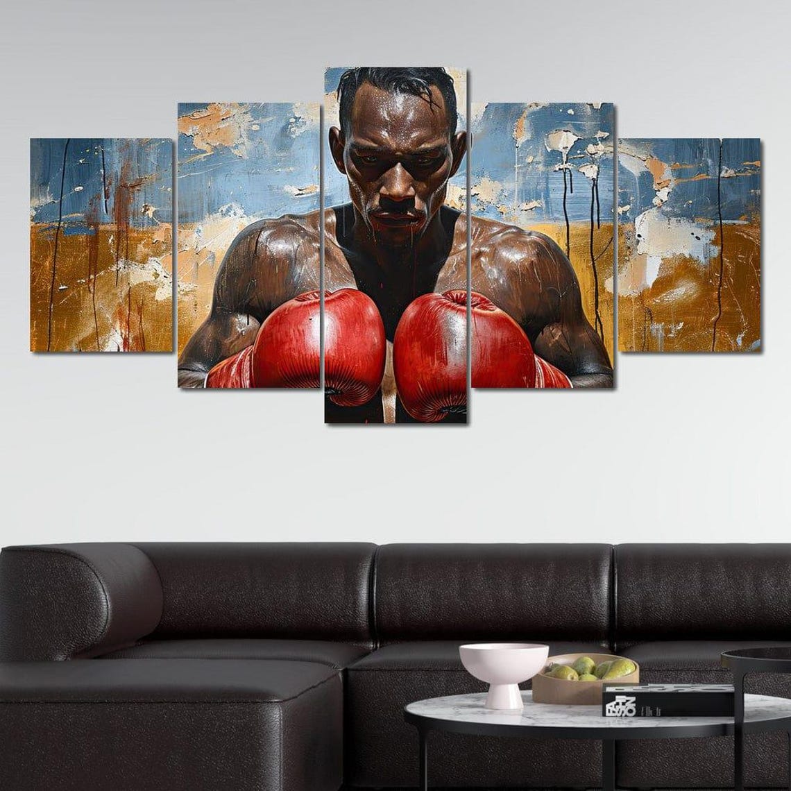 Intense Boxer Red Gloves Graffiti Fight Night Sports Spirit Poster - Image 4