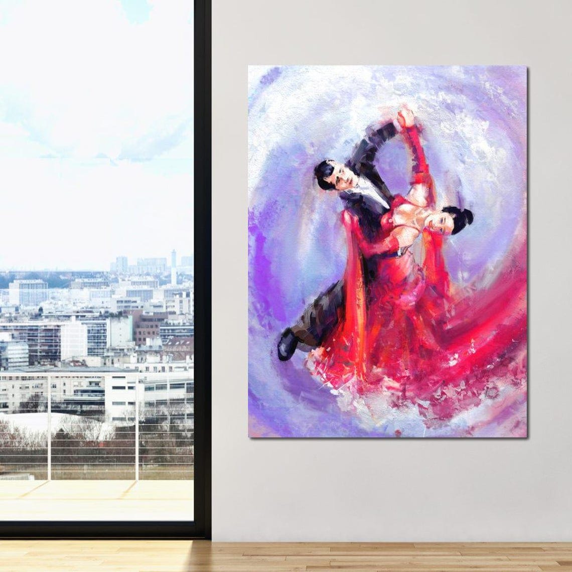 Ballroom Dancers Elegant Art Print - Image 2