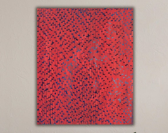 Alma Thomas Mars Dust Canvas Print Abstract Red Artwork