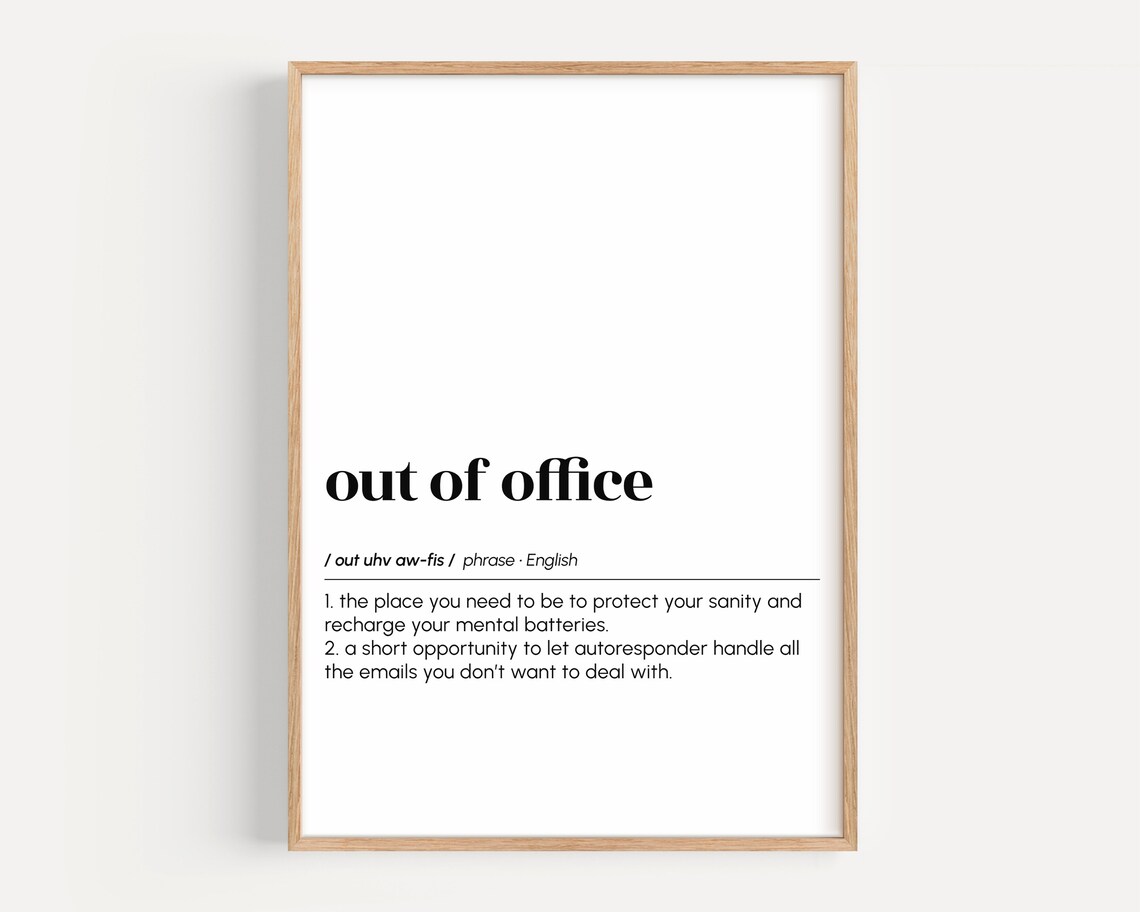 Out Of Definition Art Print, Funny Office Decor