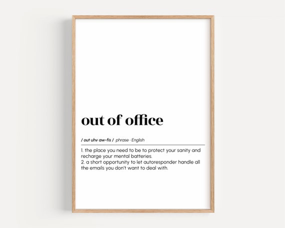 Out Of Definition Art Print, Funny Office Decor