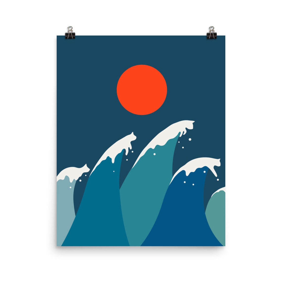 Cat Landscape 15 Poster Print
