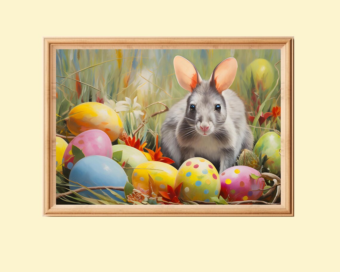 Australian Easter Bilby Painting Easter Eggs, Spring Decor