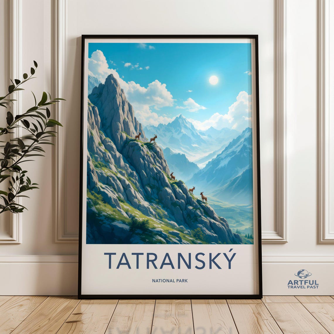 Tatransky National Park Alpine Ridge Mountain Peaks Travel Poster