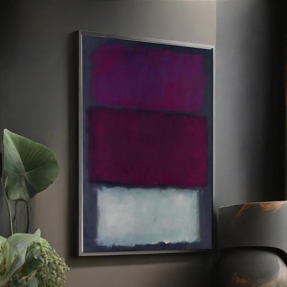 Mark Rothko Colorful Abstract Art Minimalist Painting Modern Wall Decor Contemporary Home Art Unique Gift Homeart Framed