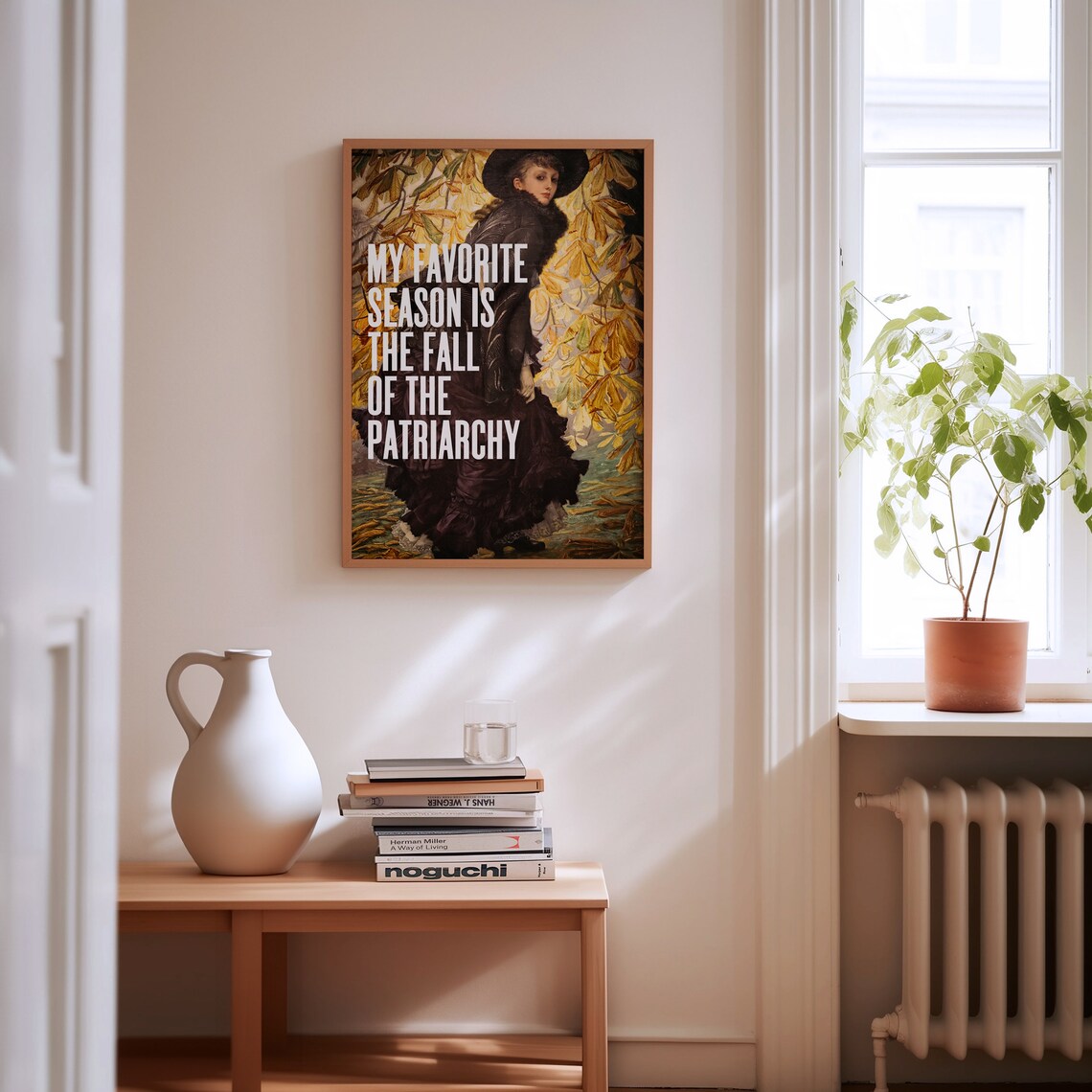Feminist Art Fall Of The Patriarchy Quote Art Print - Image 2