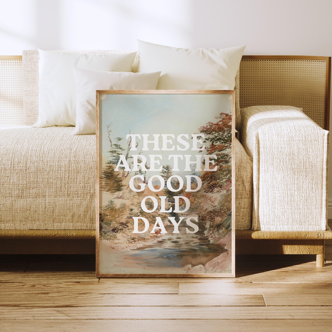 These Are The Good Old Days Boho Quote Art Print - Image 2