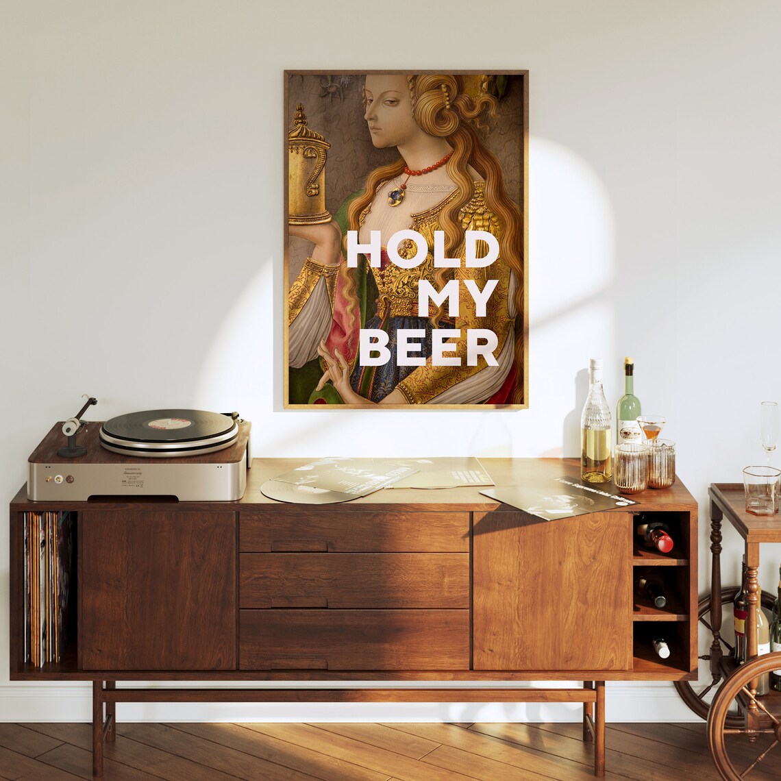 Hold My Beer Quote Art Print, Funny Dorm Decor - Image 3