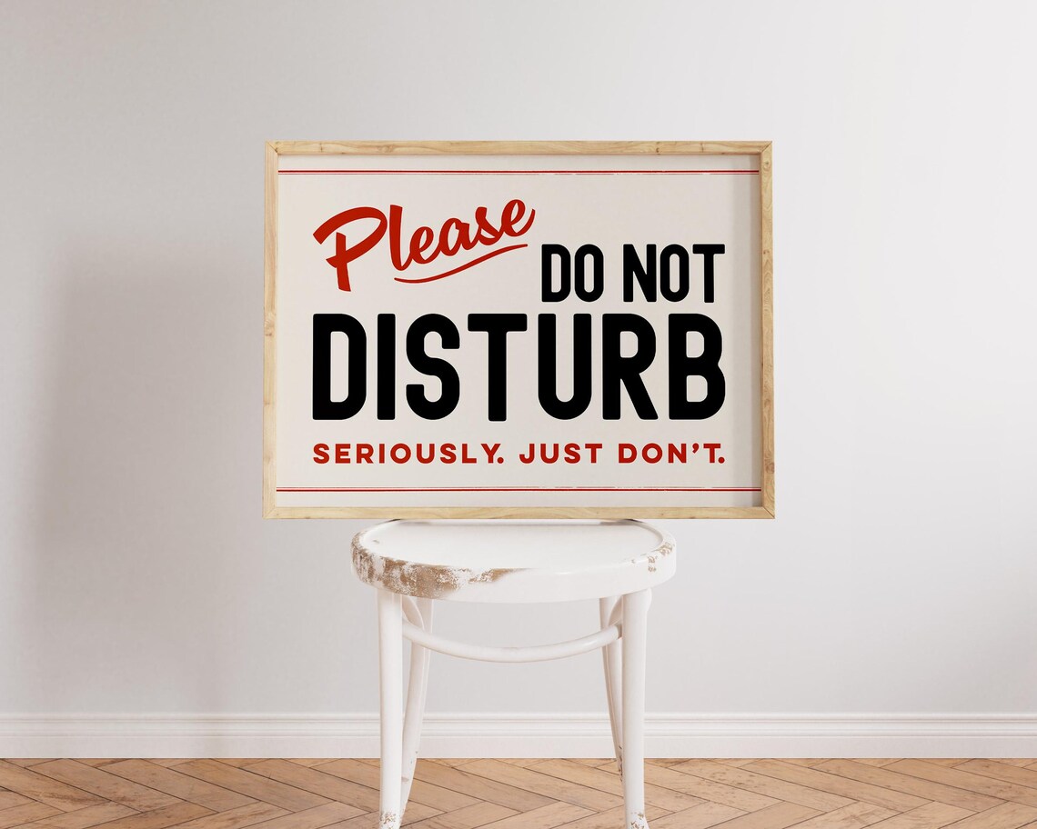 Do Not Disturb Sign Office Decor Desk Or Cubicle Art For Men Or Women Funny Wall Art Prints A157 - Image 2
