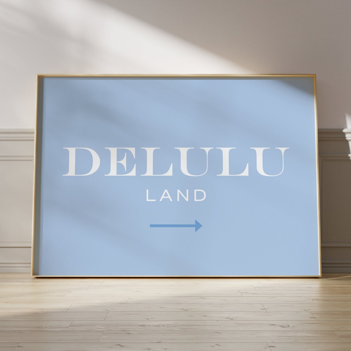 Delulu Location Sign Poster, Preppy College Decor - Image 2