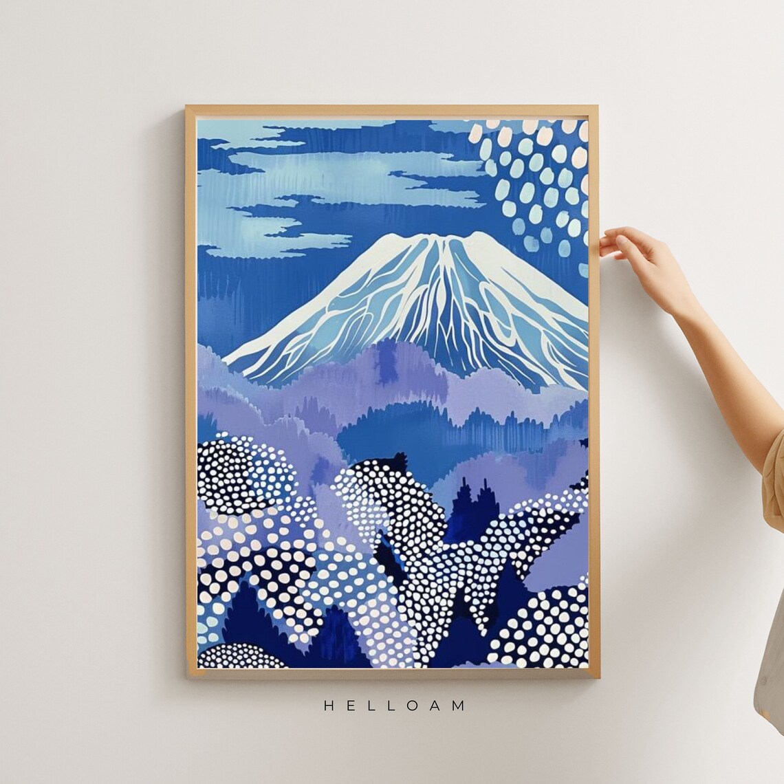 Japandi Abstract Wall Art Poster, Gallery Style - Image 3
