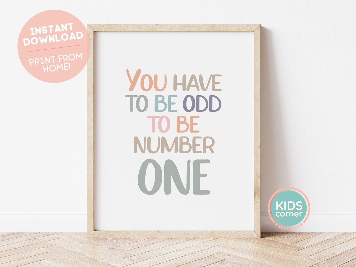 You Have To Be Odd To Be Number One, Math Humor