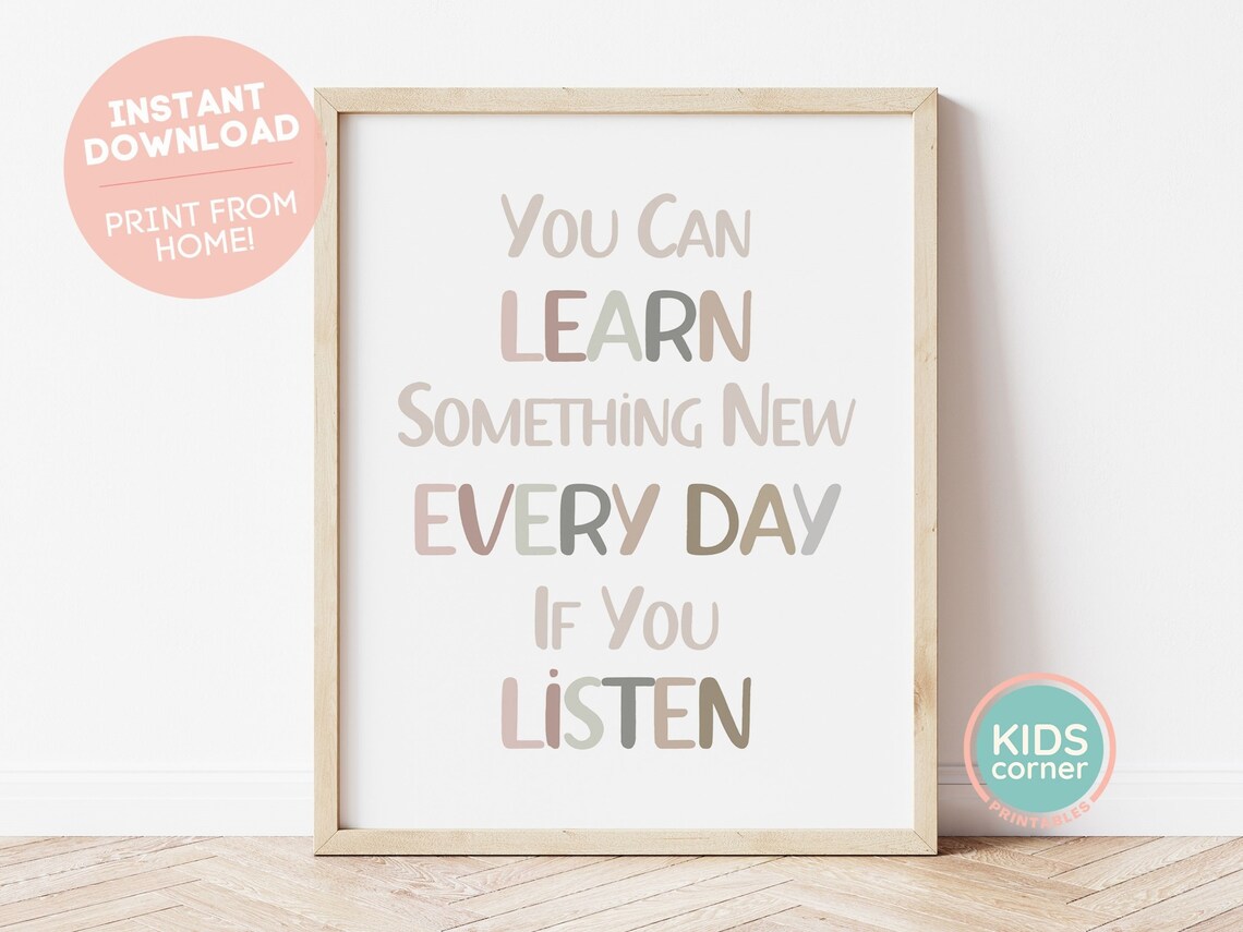 You Can Learn Something New Every Day Art Print