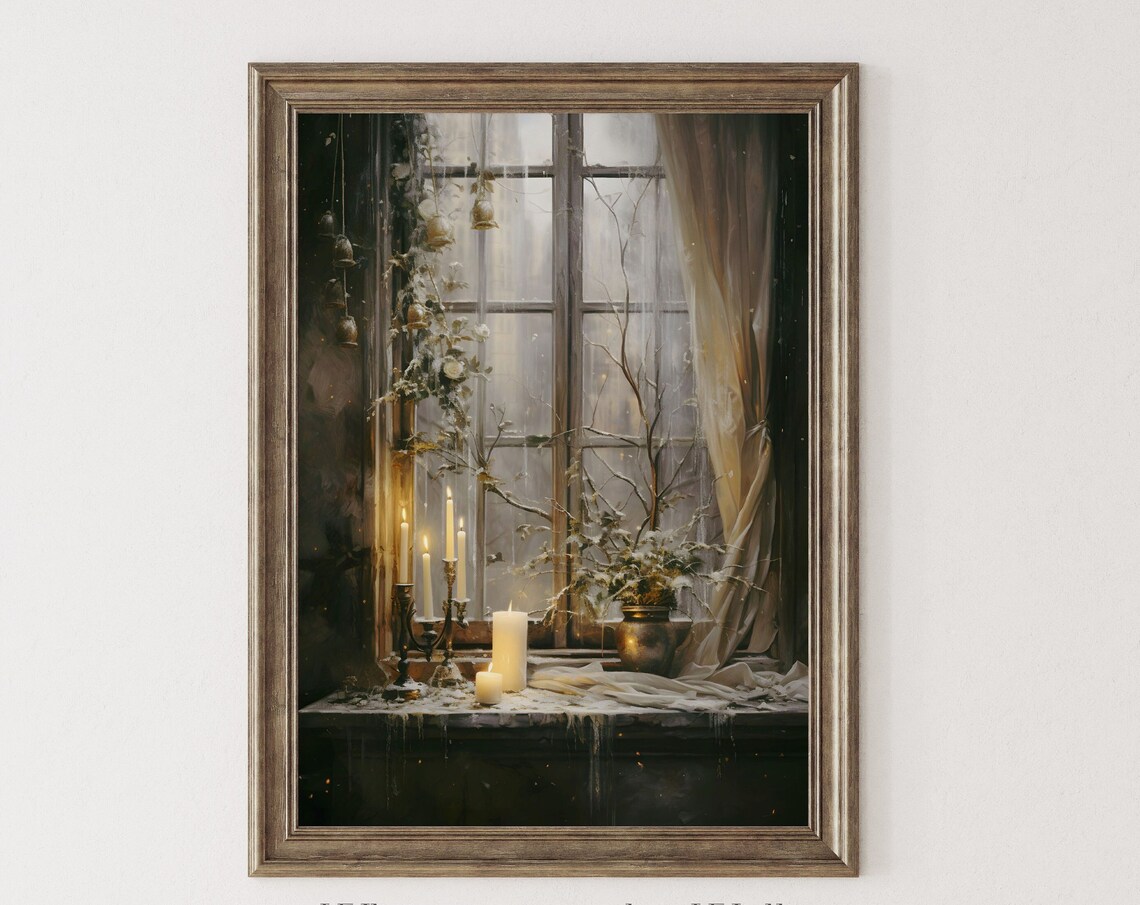 Whimsigoth Christmas Winter Holiday Decor Art Print - Image 6