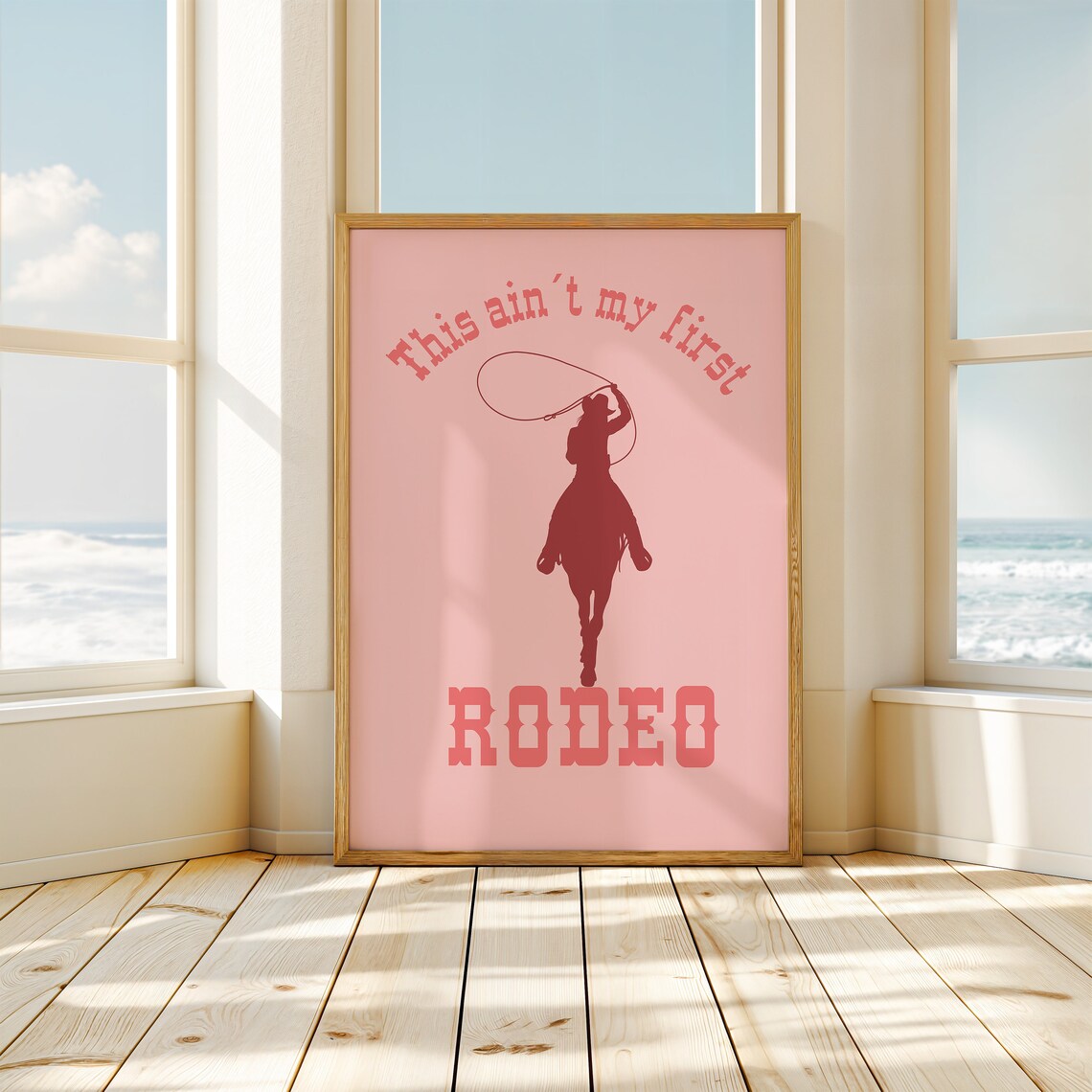 This Aint My First Rodeo, Coastal Cowgirl Poster - Image 2