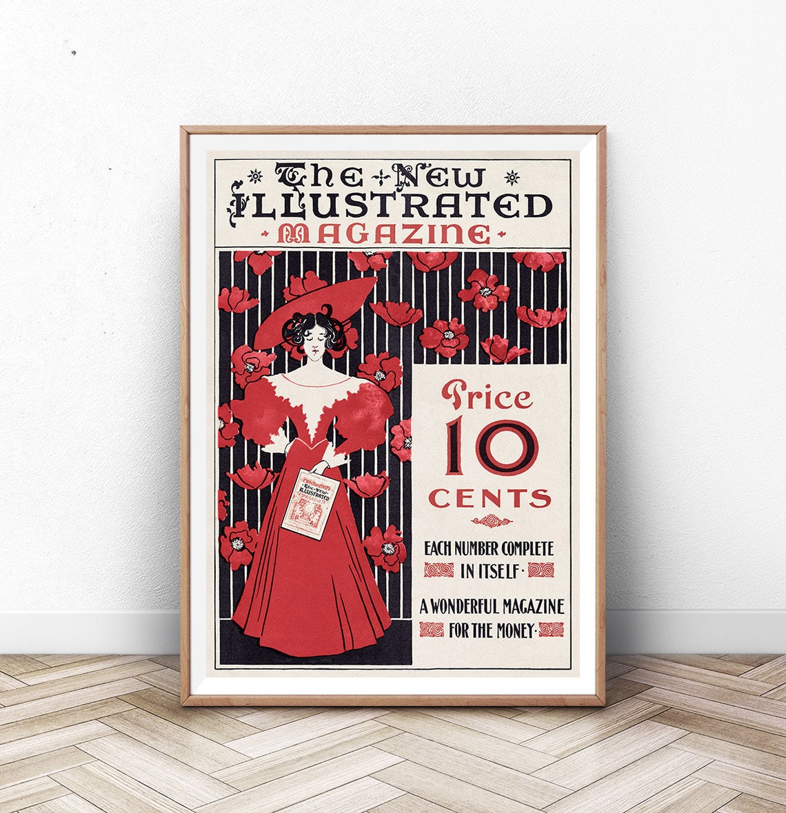 Ethel Reed The New Illustrated Magazine Art Nouveau Lady Poster
