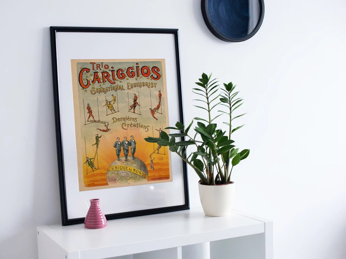 Acrobat Circus Poster, Vintage Circus Decor Print - Image 2