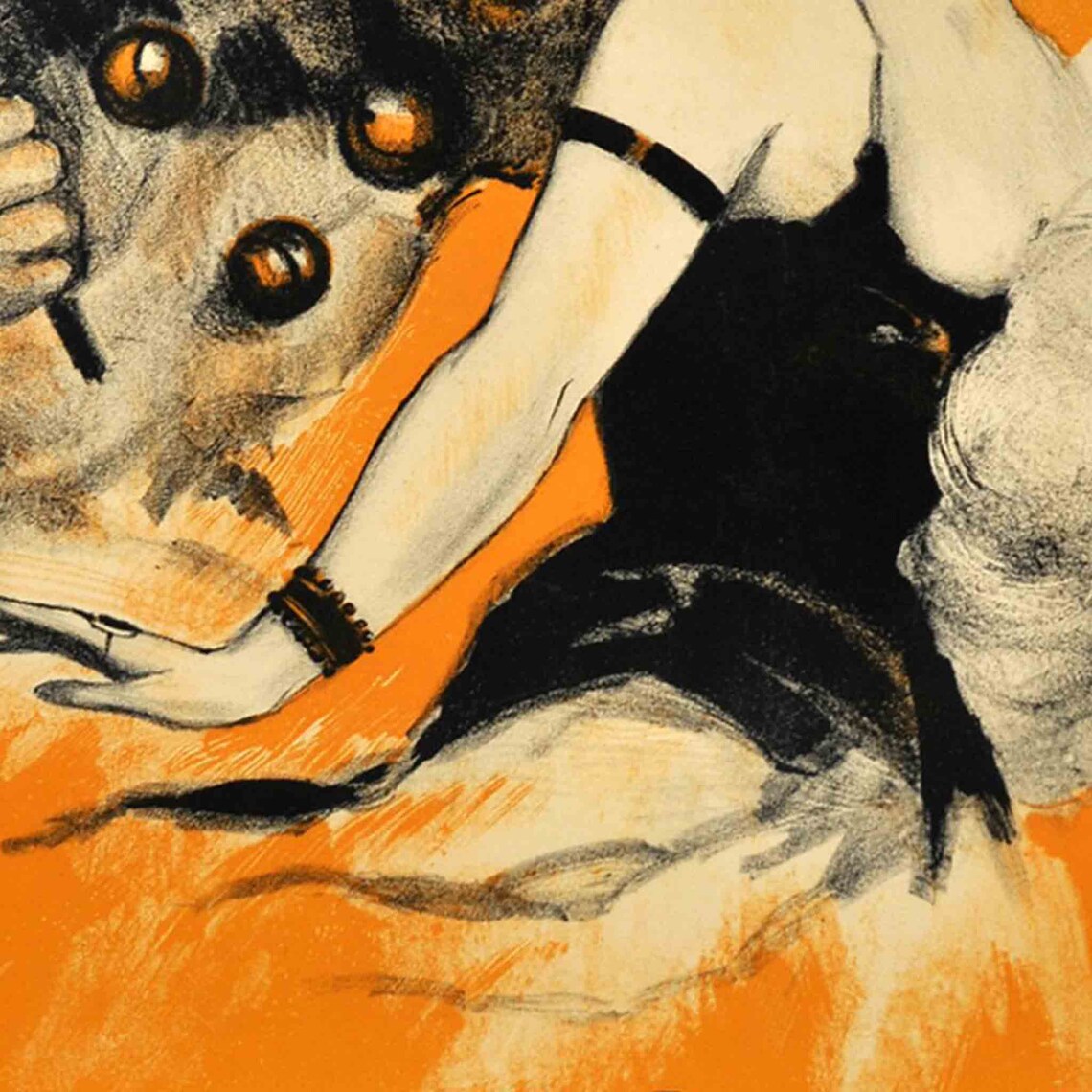 Quodlibet Maskenball 1922 Bern Casino Vintage Swiss Masquerade Poster - Image 2