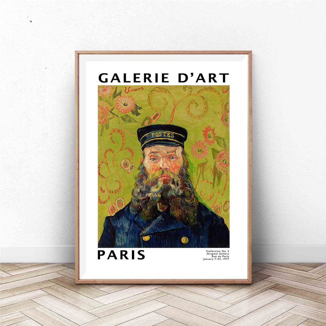 Van Gogh Postman Portrait Galerie d Art Paris 1977 Exhibition Poster