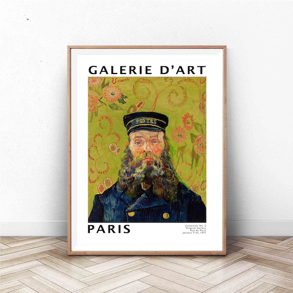 Van Gogh Postman Portrait Galerie d Art Paris 1977 Exhibition Poster