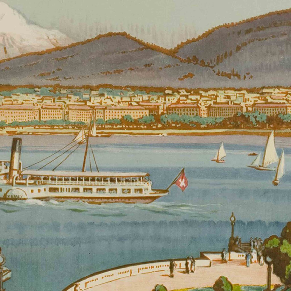 Geneva Vintage Travel Poster, Switzerland Wall Art - Image 2