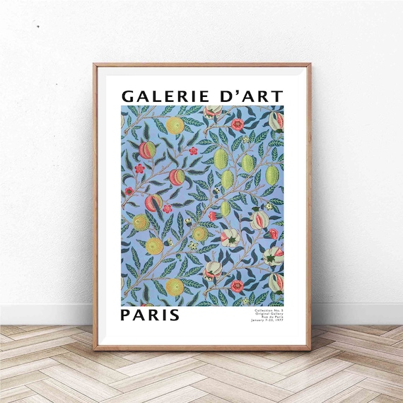 Paris Art Exhibition Poster, Mid-Century Wall Art