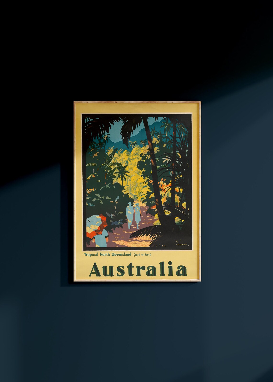 Tropical North Queensland Rainforest Australia Vintage Travel Poster - Image 2