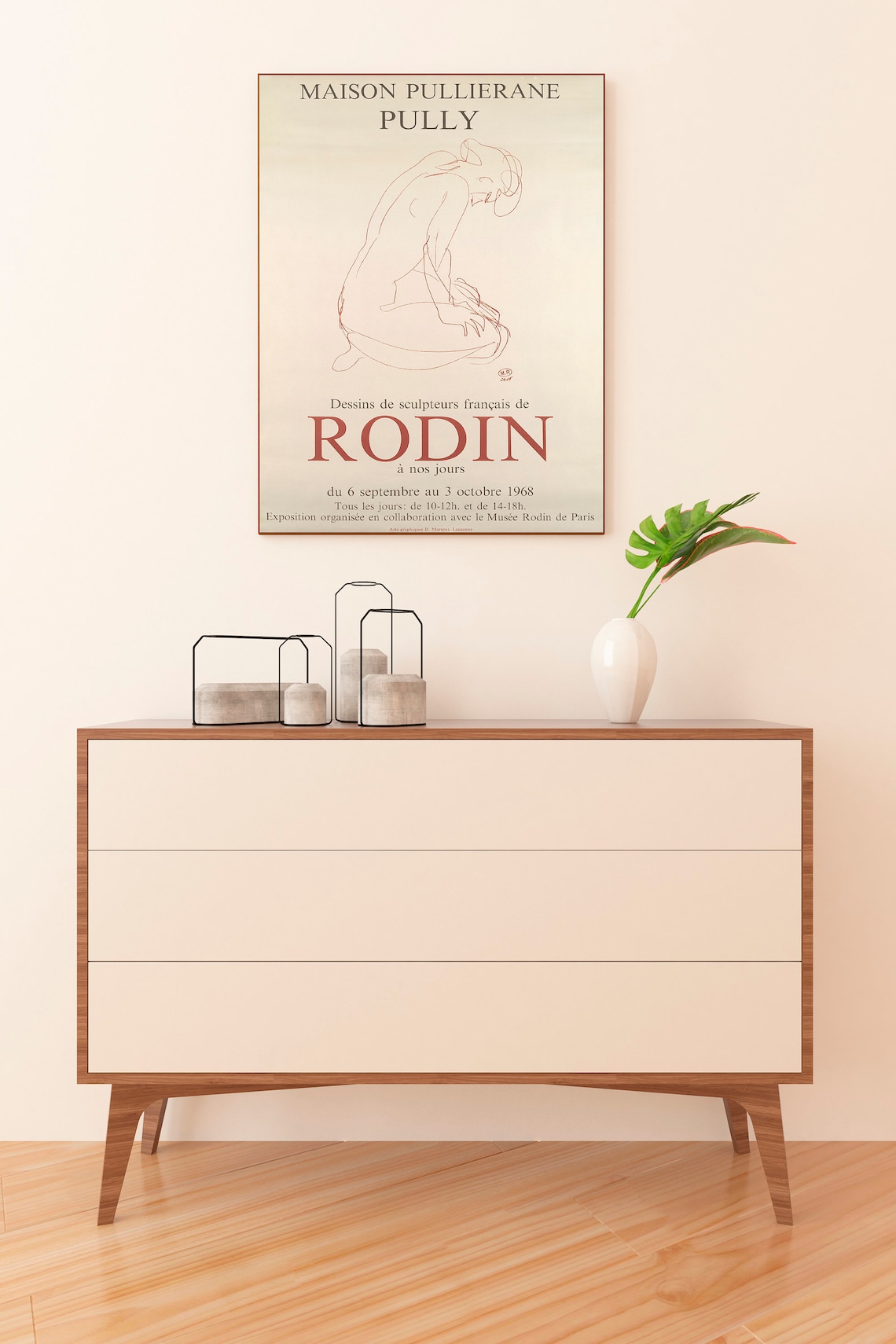 Rodin Vintage Exhibition Poster, Paris Art Print - Image 2