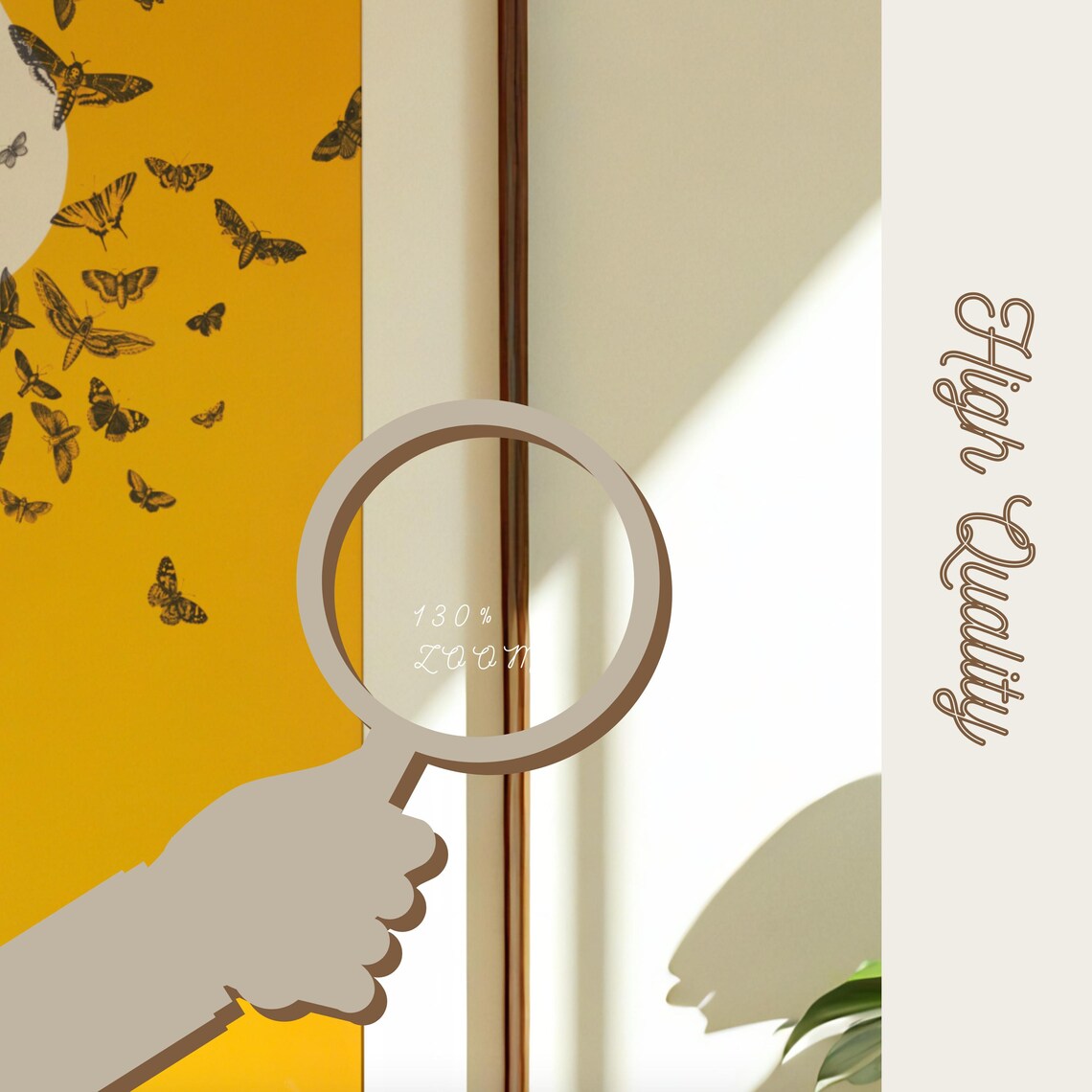 Frame Poster Mockup With Mat Border, Minimalist Display - Image 2