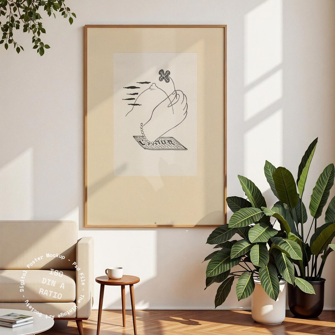Minimalist Wall Art Display Mockup, Modern Interior - Image 3