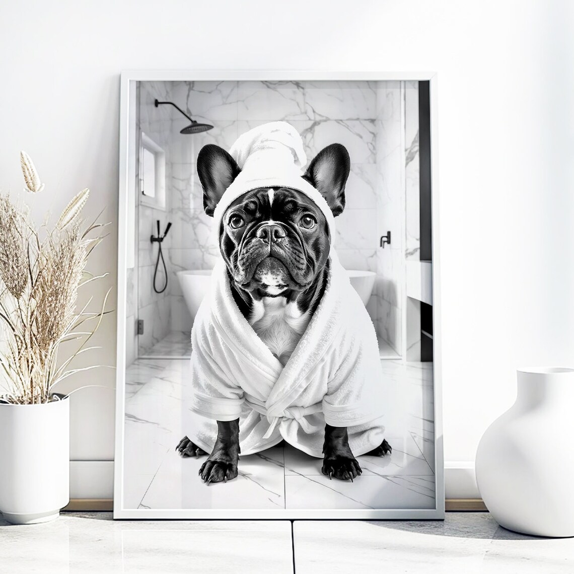 French Bulldog Toilet Print, Funny Bathroom Decor - Image 2