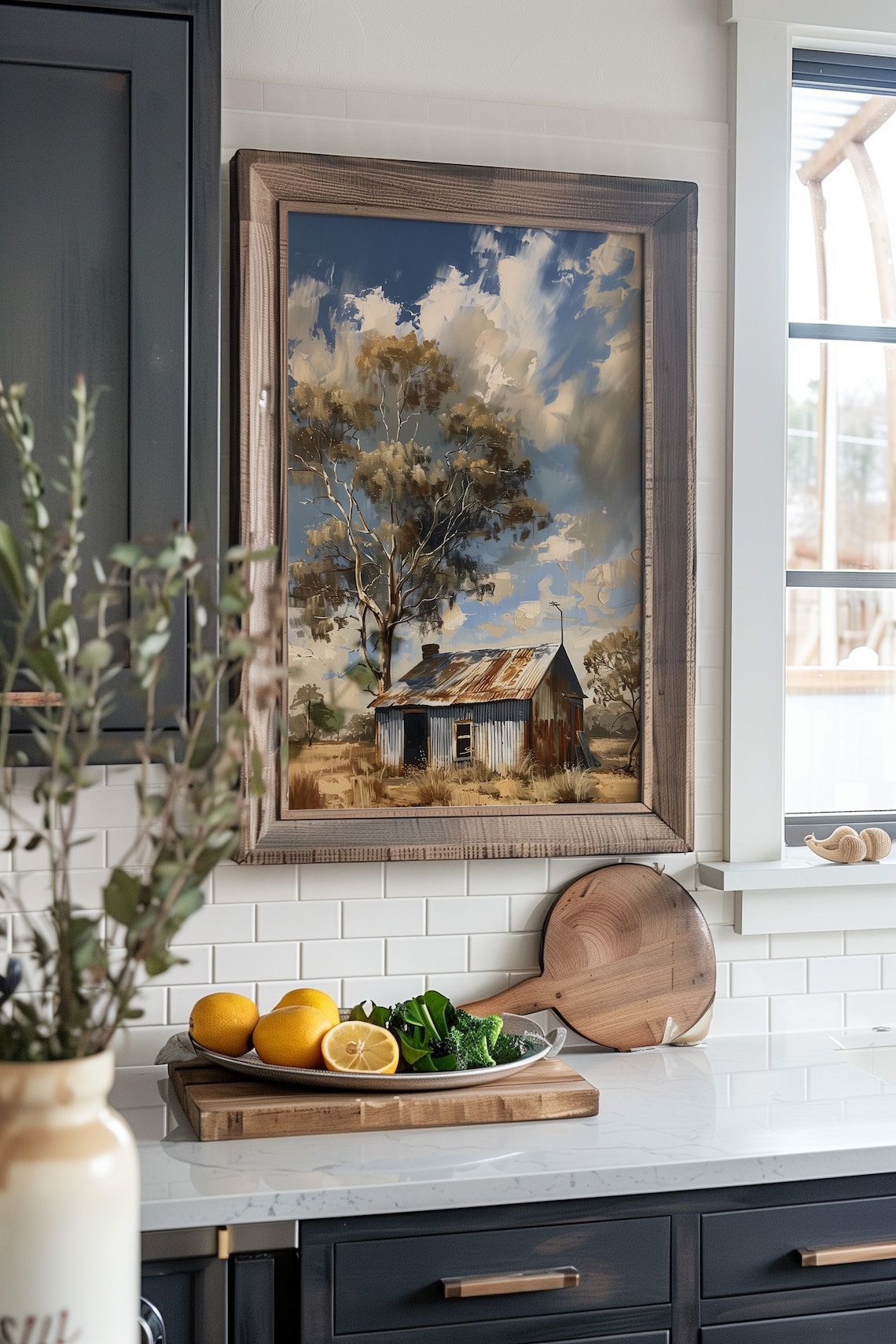 Australian Outback Farm Painting, Tin Shed Art Print - Image 6