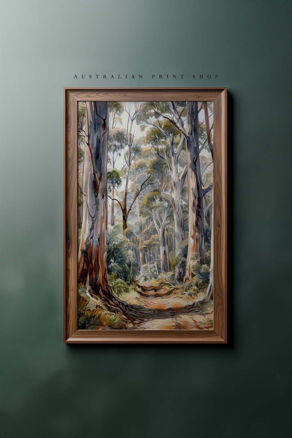 Australian Outback Giant Oak Tree, Rural Landscape Art Print - Image 2