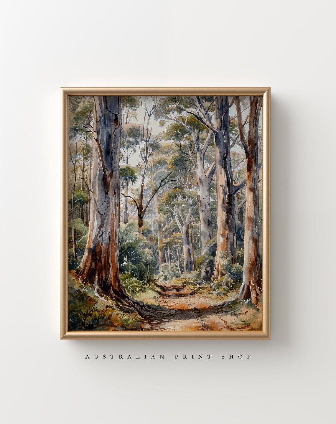 Australian Outback Giant Oak Tree, Rural Landscape Art Print - Image 6