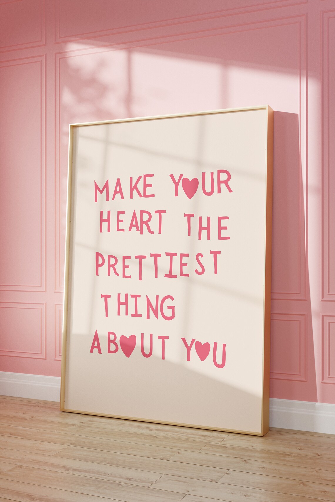 Minimalist Heart Quote Art Print, Love Decor - Image 2
