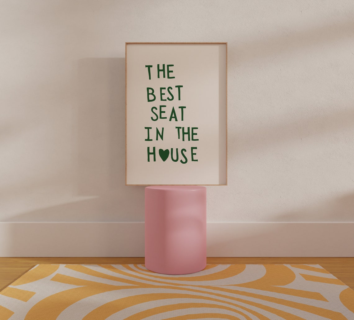 The Best Seat In The House Funny Bathroom Humor Decor Poster - Image 3