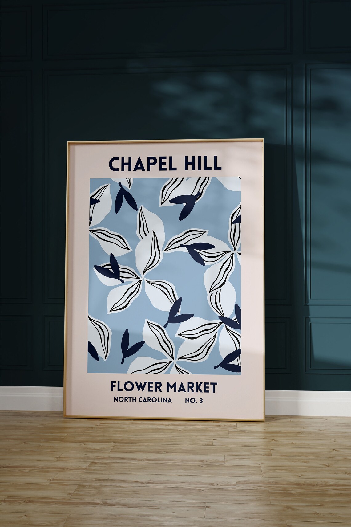 Chapel Hill Flower Market Art Print, North Carolina - Image 2