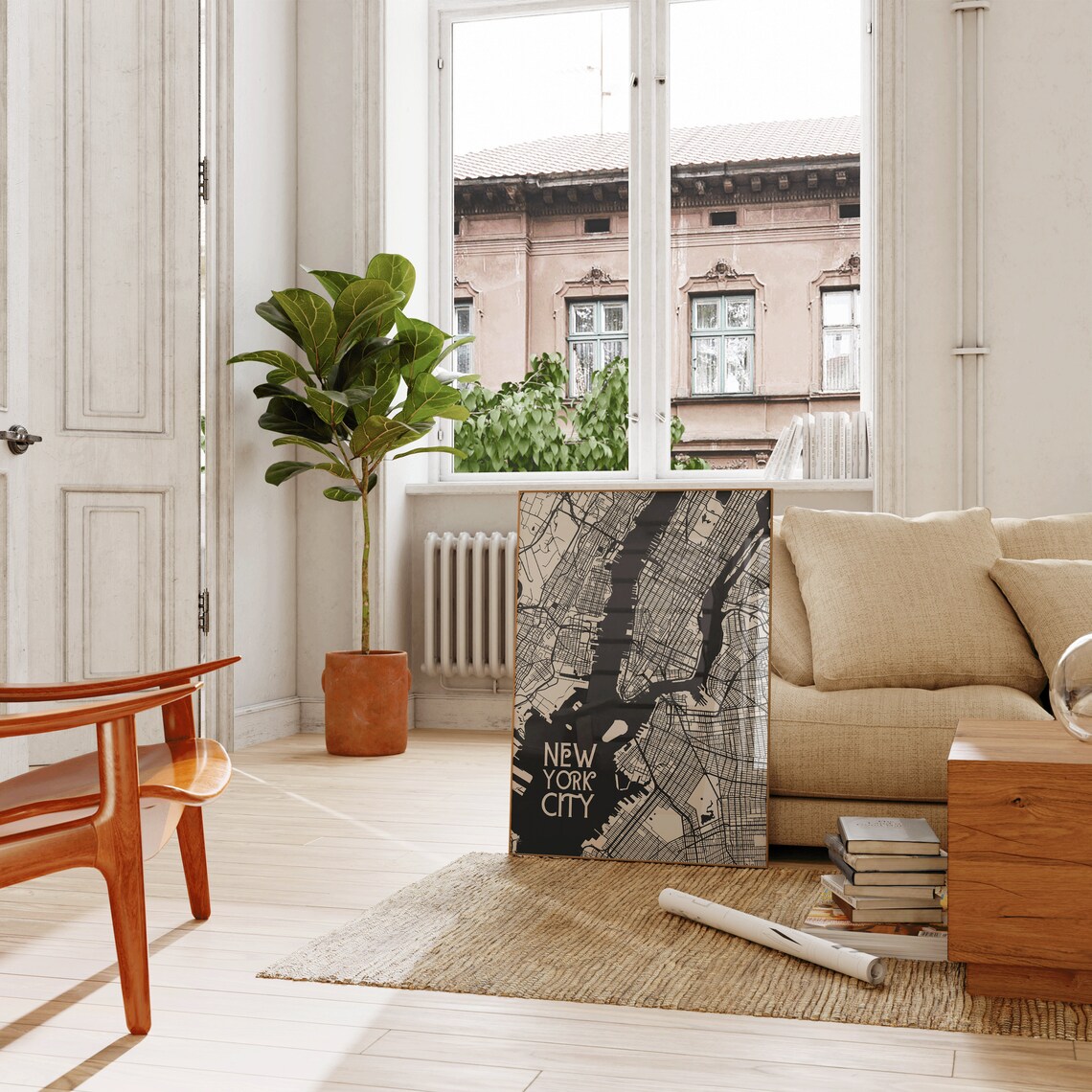 New York City Map Print, Minimalist Travel Poster - Image 4