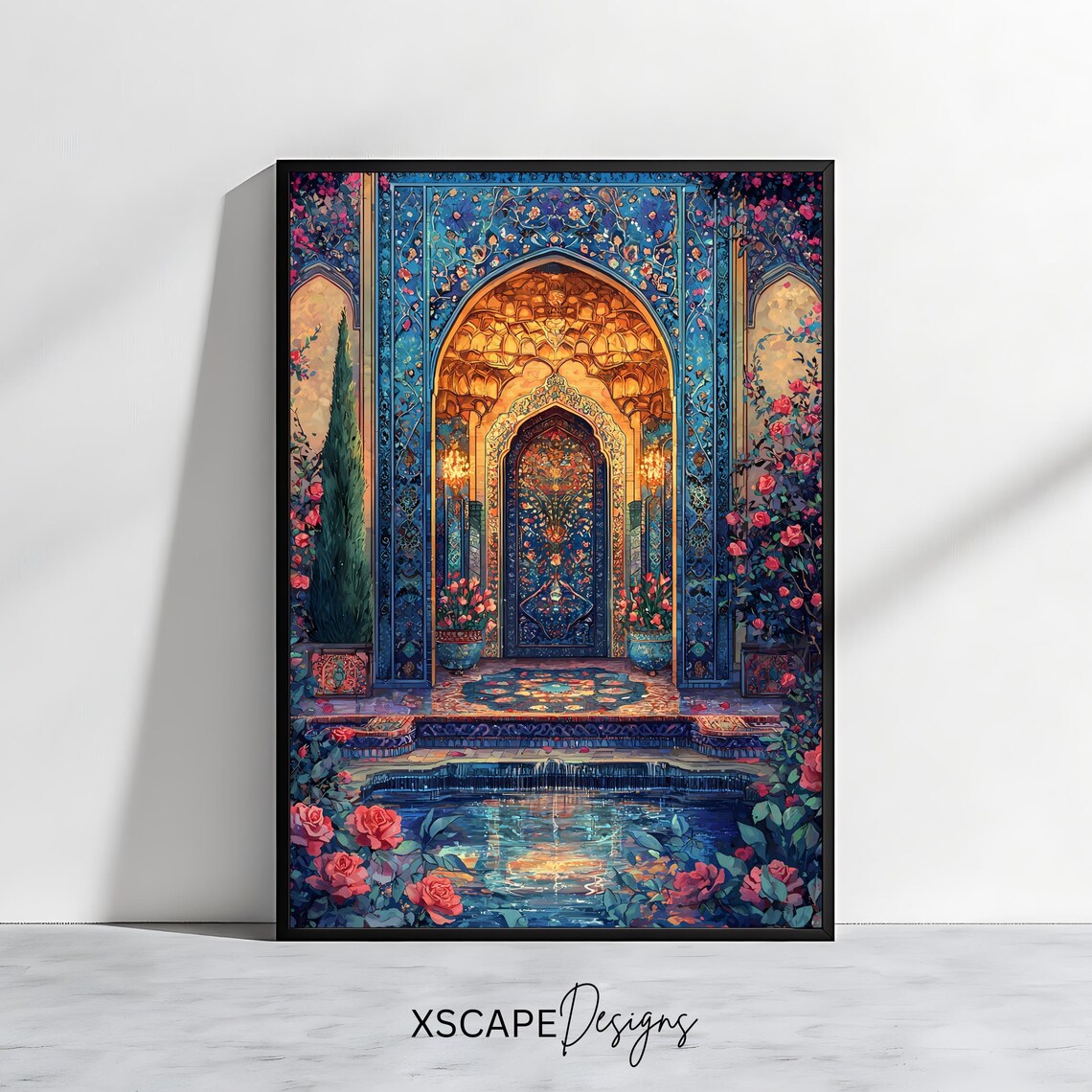 Moroccan Courtyard Islamic Architecture Art Print
