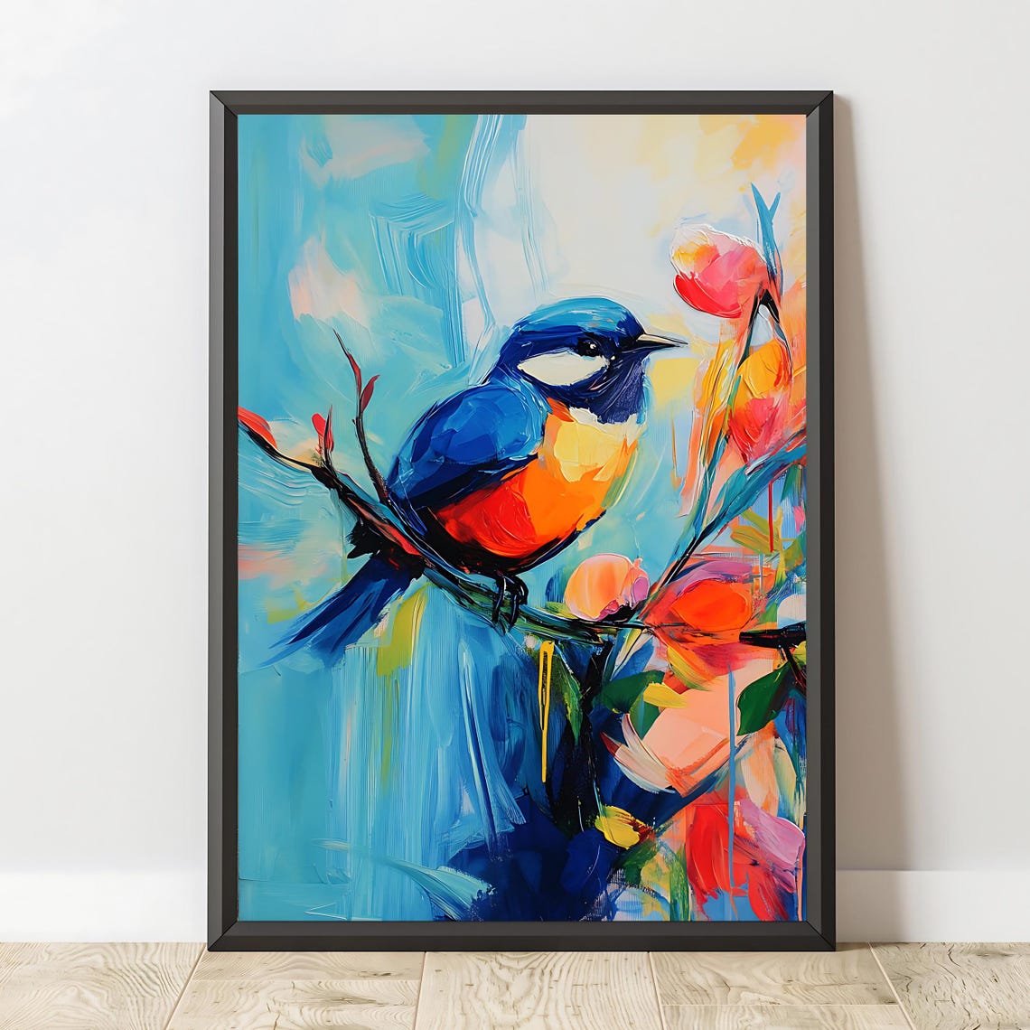 Bird Art Print, Vibrant Nature Decor - Image 2